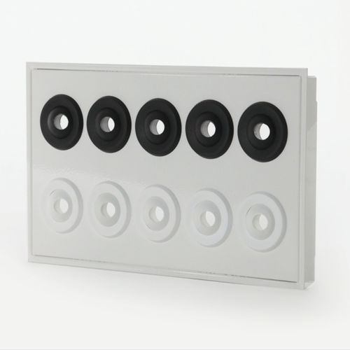 Difusor de aire de inducción - DMU series - TECNICA - circular / de sección rectangular / empotrable