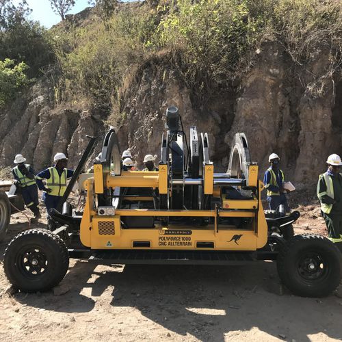 Máquina de soldar a tope - POLYROVER100 ALLTERRAIN - Worldpoly Pty Ltd - controlada por PLC / hidráulica