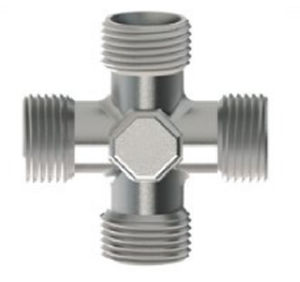 Racor hidráulico - TUR 300 L/S - TURALI HOLDING - de rosca / en cruz / de acero inoxidable