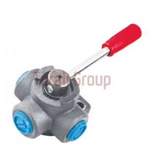 Válvula de bola - BV3-C series - TURALI HOLDING - manual / con control hidráulico / de 3 vías