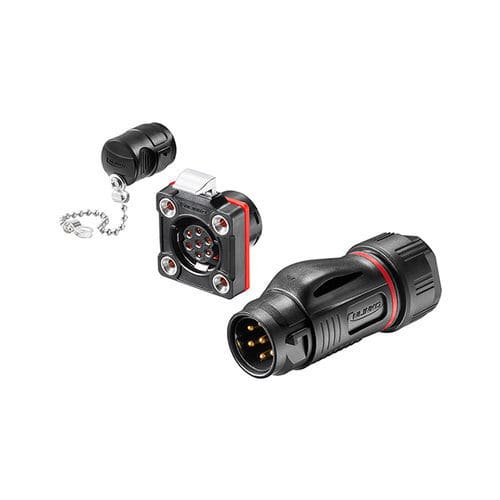 Conector de alimentación eléctrica - BD-20 series - SHENZHEN LINKO ELECTRIC CO.,LTD - redondo / hembra / macho
