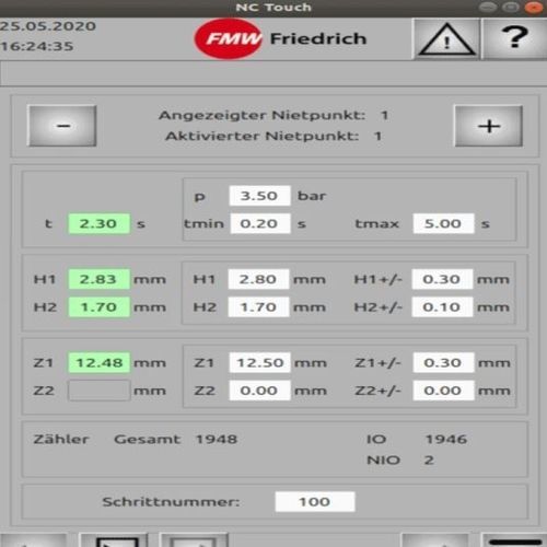 Interfaz de operador con pantalla táctil - FMW - D. Friedrich - empotrable / USB / Ethernet