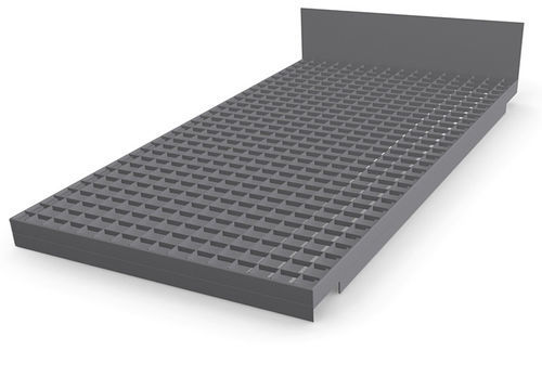 Rejilla ranurada - Shelf grating with integrated push-through protection - Meiser - para estantería