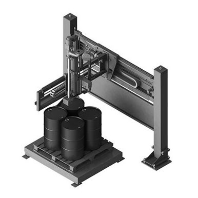 Llenadora de bidones sobre paleta - K-DOS - GREIF-VELOX Maschinenfabrik GmbH - semiautomática / IBC / para productos alimentarios