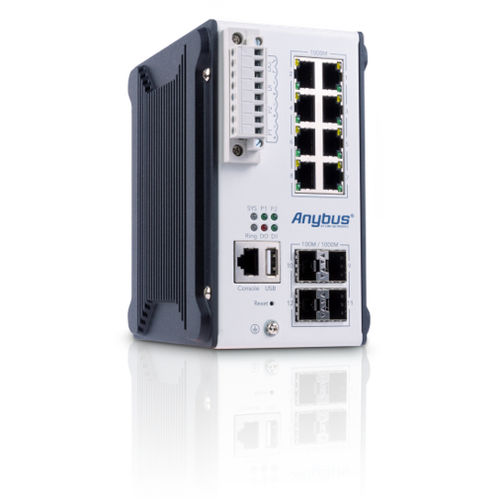 Conmutador Ethernet administrable - AWB5011-B - HMS Industrial Networks GmbH - 8 puertos / Gigabit Ethernet / de nivel 3