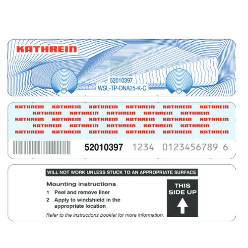 Etiqueta de identificación - WSL-TP series - KATHREIN Solutions GmbH - RFID / de seguridad / adhesiva