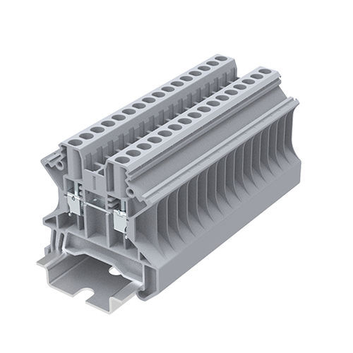 Bloque de conexión con tornillo - TU2.5-2-GY - Ningbo SUPU Electronics Co., Ltd. - en riel-DIN / de cobre / IEC