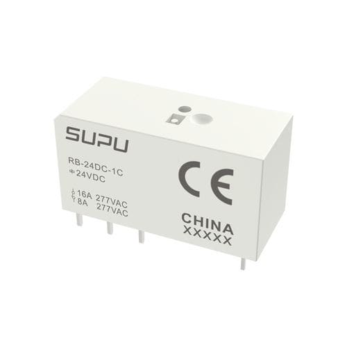 Relé electromecánico 24 Vcc - RB-24DC-1C - Ningbo SUPU Electronics Co., Ltd. - compacto / PCB