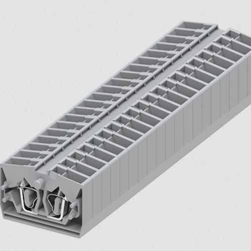 Bloque de conexión en riel-DIN - 254321 - Ningbo SUPU Electronics Co., Ltd. - para conexión con muelle / de cobre / IEC