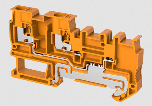 Bloque de conexión en riel-DIN - TPIO2.5-IN-3-PE - Ningbo SUPU Electronics Co., Ltd. - de muelle / push-in / de cobre
