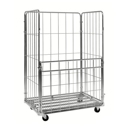 Rollcontainer grande con estantes - ROLS0170H2R0 - Italiana Contenitori Srl - de metal