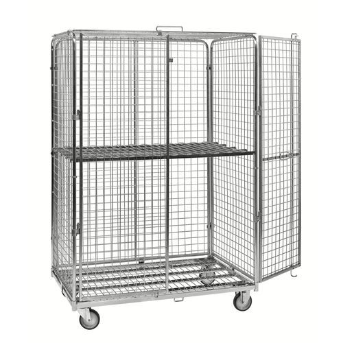 Roll-container con estantes - ROLS120510 - Italiana Contenitori Srl - de metal / antirrobo