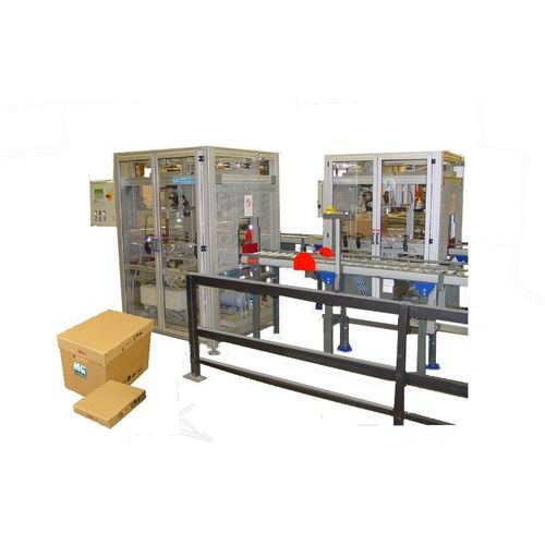 Máquina de grapar para cajas - A02  - MEZGER Heftsysteme - con 2 cabezales / automática