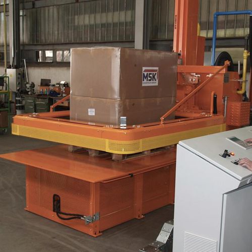 Enfundadora con film retráctil - Econotech - MSK - semiautomática / para materiales de construcción / para la industria alimentaria