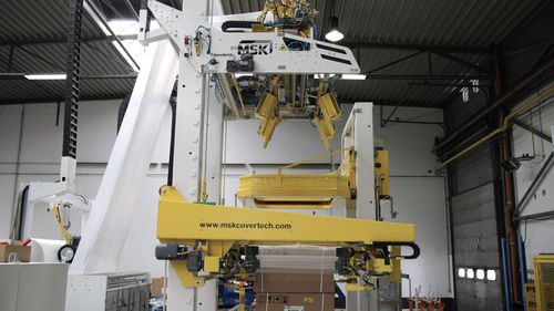 Enfundadora enteramente automática - MSK - de film estirable / con film retráctil / para materiales de construcción