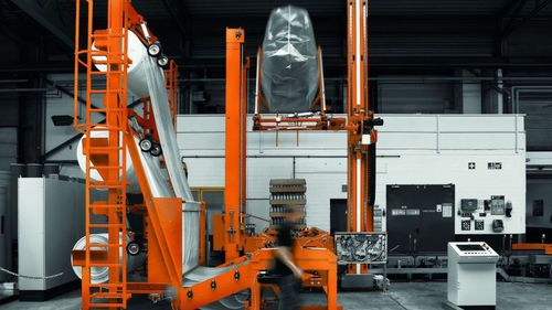 Enfundadora con film retráctil - Paratech - MSK - automática / para materiales de construcción / para la industria alimentaria