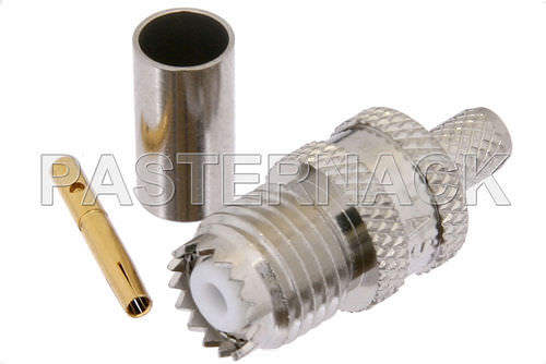 Conector UHF - Pasternack Enterprises, Inc. - radiofrecuencia / coaxial / recto