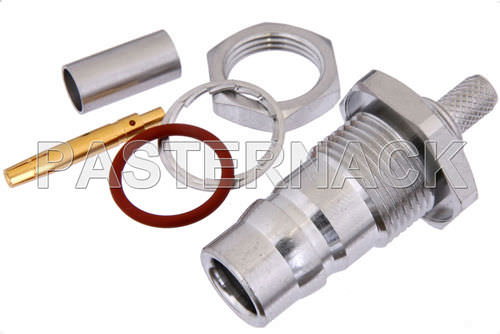Conector RF - QN series  - Pasternack Enterprises, Inc. - radiofrecuencia / coaxial / cilíndrico