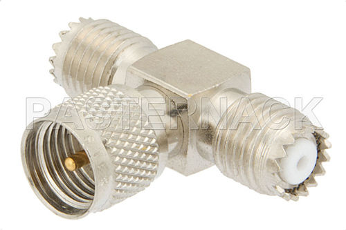 Adaptador hembra - Mini-UHF Adapter RF Series  - Pasternack Enterprises, Inc. - macho / BNC / TNC
