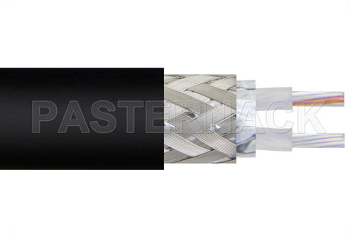 Cable óptico RF - PE-S330 - Pasternack Enterprises, Inc. - aislado / twinaxial / flexible