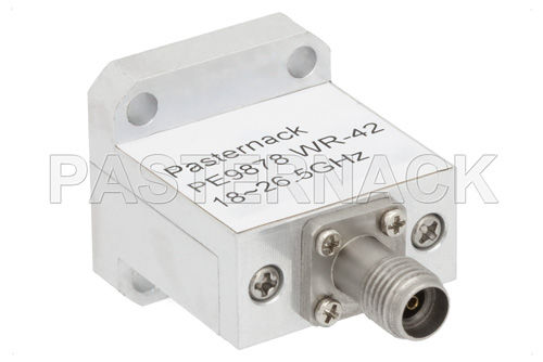 Adaptador macho-acanalado - Pasternack Enterprises, Inc. - para guía de ondas / de comunicación