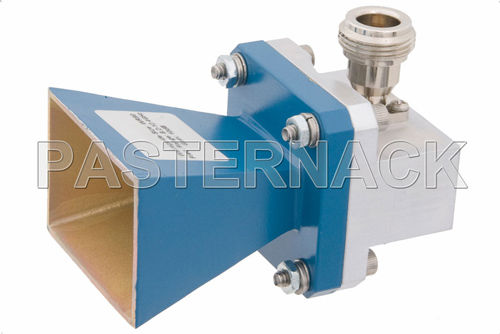 Antena de bocina - WR-90 - Pasternack Enterprises, Inc. - con adaptador / para guía de ondas