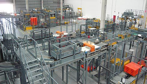 Sistema de transporte para la industria alimentaria - Möllers - de palés / para línea de producción / para productos a granel