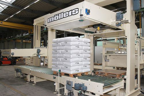 Paletizador por capas - PFS - Möllers - por la base / de bolsas / para material de construcción