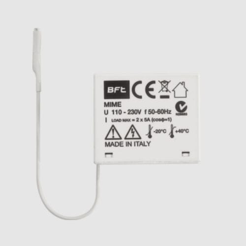 Receptor radio - MIME AC - BFT - para telemando / 433 MHz