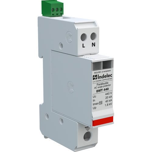 Protector de sobretensión de tipo 2 - P82012 - Indelec - con varistor / en riel DIN