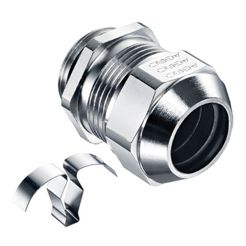 Prensaestopas con blindaje CEM - AGE series  - TAKACHI Electronics Enclosure Co., Ltd. - de latón niquelado / IP68 / IP69K