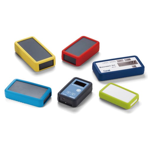 Caja de mano - LCS series - TAKACHI Electronics Enclosure Co., Ltd. - rectangular / de ABS / de silicona