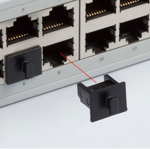 Tapón para conectores RJ45 - PJ series - TAKACHI Electronics Enclosure Co., Ltd. - rectangular / macho / de plástico