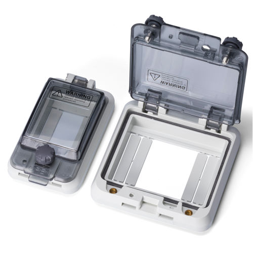 Caja con puerta transparente - IW series - TAKACHI Electronics Enclosure Co., Ltd. - empotrable / rectangular / cuadrada