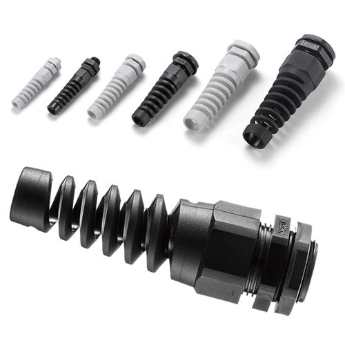 Prensaestopas antitracción - RSP series - TAKACHI Electronics Enclosure Co., Ltd. - de poliamida / IP67 / con protector espiral flex