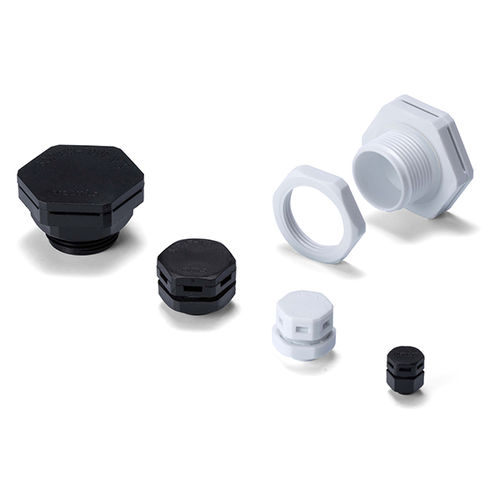 Tapón aireador - CVP series - TAKACHI Electronics Enclosure Co., Ltd. - hexagonal / roscado / de PTFE