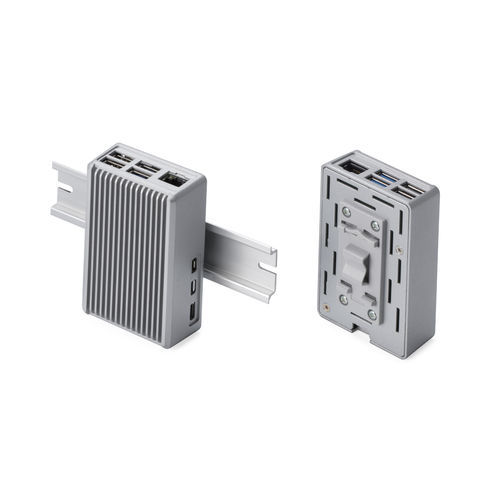 Caja para riel DIN - RPHD-5-H-S - TAKACHI Electronics Enclosure Co., Ltd. - rectangular / de aluminio / equipada