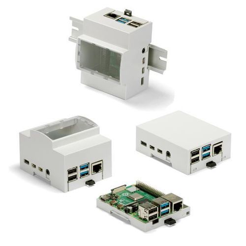 Caja Raspberry Pi - RPD-4 series - TAKACHI Electronics Enclosure Co., Ltd. - para riel DIN / rectangular