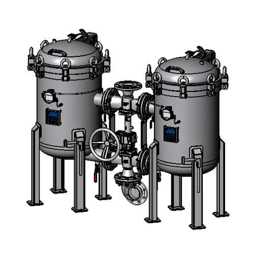 Cárter de filtro dúplex - Siga Filtration - multibolsas / para líquido / de acero inoxidable