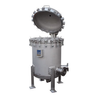 Cárter de filtro de cesta multiplex - Siga Filtration - para productos químicos / de acero inoxidable / gran caudal