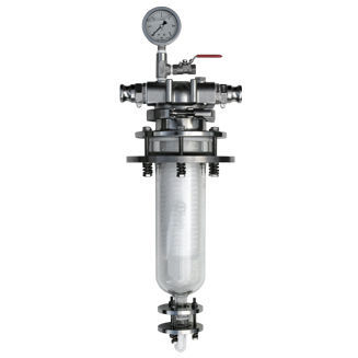 Cárter de filtro en línea - Siga Filtration - de un solo cartucho / para productos químicos / de acero inoxidable