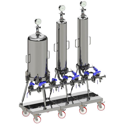 Sistema de filtración de presión - Siga Filtration - para líquido / de acero inoxidable / móvil