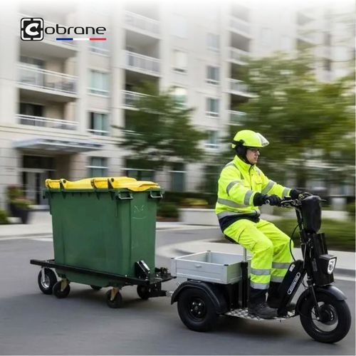 Transportador de 3 ruedas - U2 - COBRANE DESIGN - eléctrico / de manipulación / de remolcado