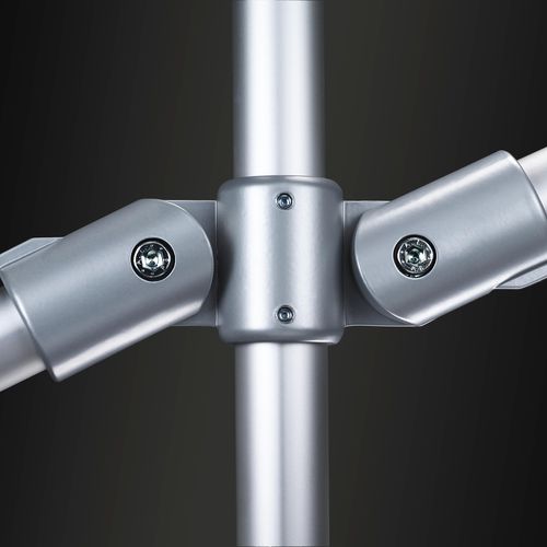 Conexión de tubo en cruz - 1687 - Ernst Brinck & Co. GmbH - articulado / de aluminio