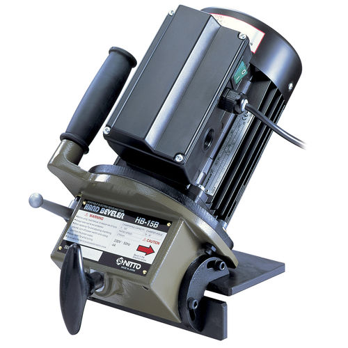 Achaflanadora eléctrica - HB-15B - NITTO KOHKI USA - portátil de mano / para tuberías