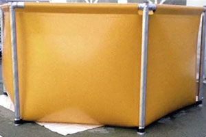 Depósito de almacenaje - MTX Industrie - para productos químicos / de PVC / flexible