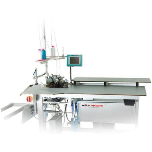 Máquina de coser punto de cantonera - TS-1600 - AMF Reece CR, s.r.o. - de 3 hilos / de tejidos / fija
