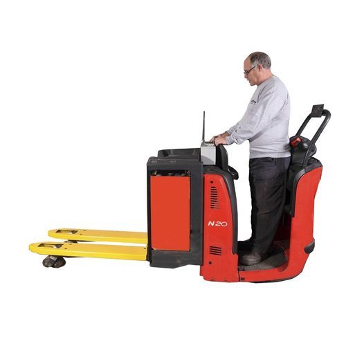 Transpaleta de pesaje - EPT - logiweigh - eléctrica / con operador plantado / para almacén