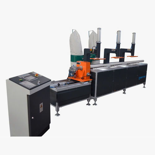 Mortajadora vertical para tubos de PE - HDWS1 330 - HF HAYTEK PLASTIC AND PLASTIC MACHINERY CO