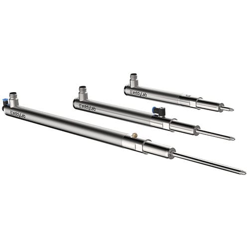 Transductor de desplazamiento lineal - SLT series - eddylab GmbH - inductivo / para la industria